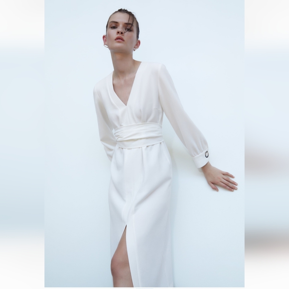 Zara white dress